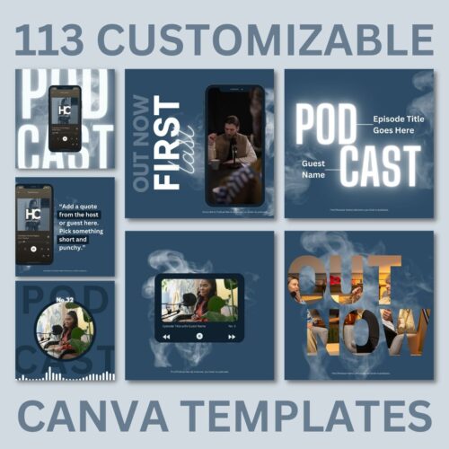113 Custom Canva Templates for Podcasters
