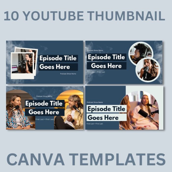 10 YouTube Thumbnail Canva Templates