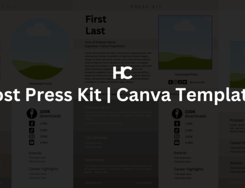 Host Press Kit | Canva Templates