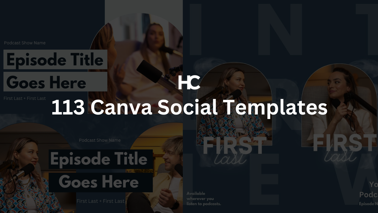 113 Canva Templates | Square Posts, Stories, Reels, YouTube Thumbnails