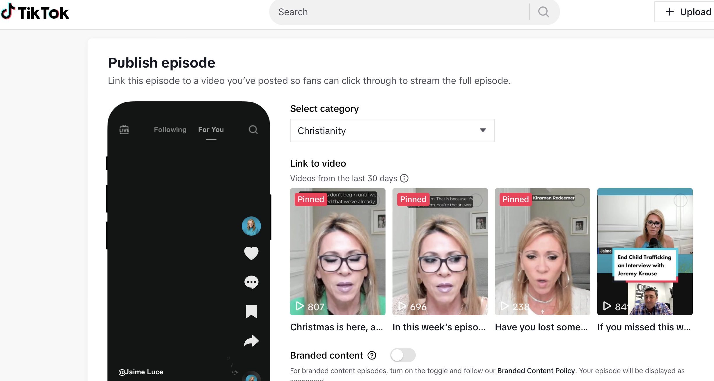 Add TikTok to pod Add TikTok to pod