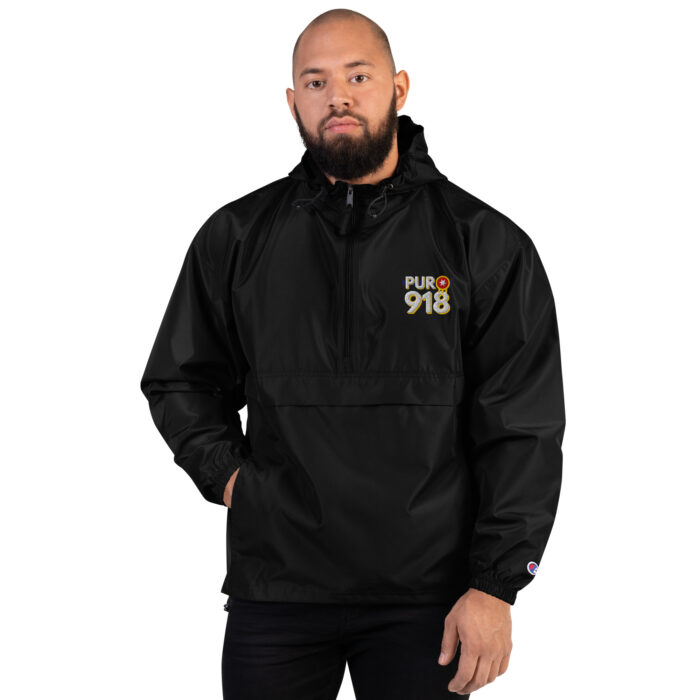 Puro 918 Tulsa Flag Embroidered Champion Packable Jacket - Image 3