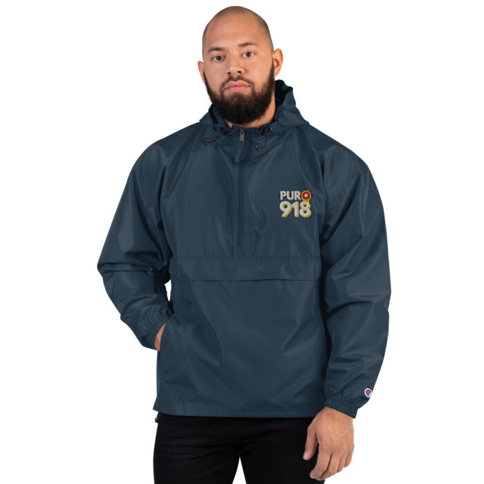 Puro 918 Tulsa Flag Embroidered Champion Packable Jacket