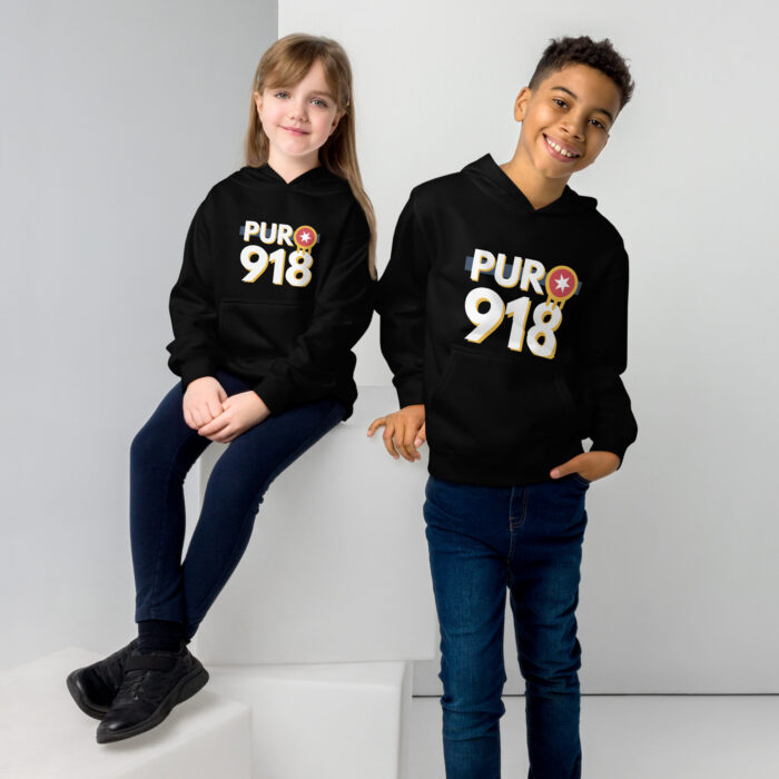 Puro 918 Tulsa Flag Kids fleece hoodie