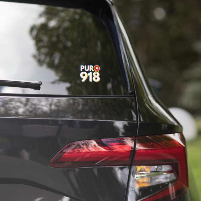 Puro 918 Tulsa Flag Bubble-free stickers