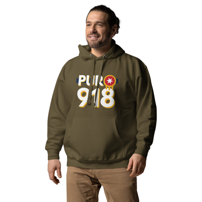 Puro 918 Tulsa Flag Unisex Hoodie - Image 13