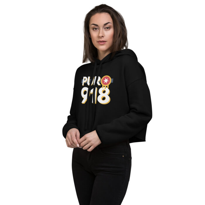 Puro 918 Tulsa Flag Crop Hoodie