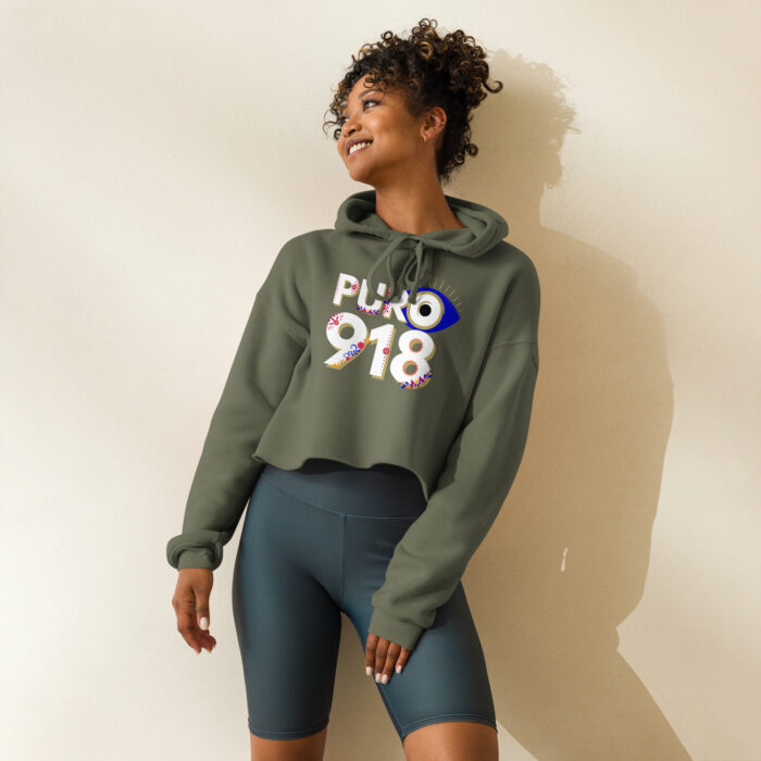 Ojo Flor Puro 918 Crop Hoodie