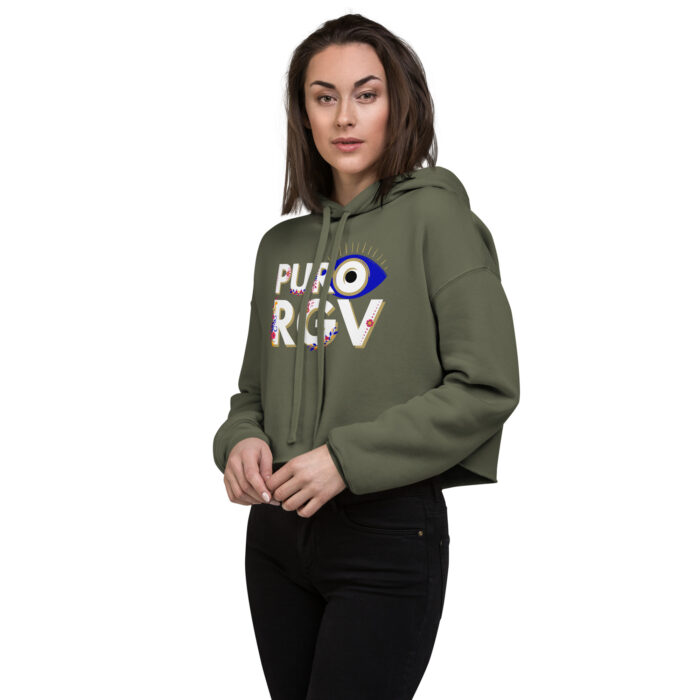 Ojo Flor Puro RGV Crop Hoodie - Image 4